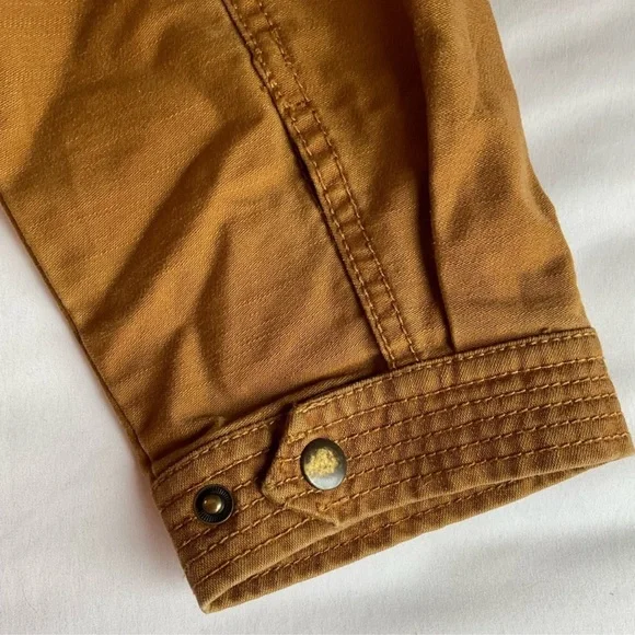 Madewell Kimono Military Utility Jacket with Tie Waist Belt Golden Brown Size S - Picture 6 of 6